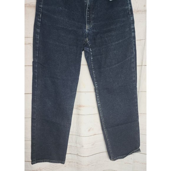 Liz Claiborne Petite 10 Blue Denim Straight-Leg Jeans, Cotton/Spandex SP - Picture 6 of 13